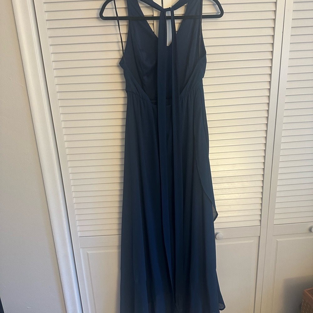 Lulu’s Navy Blue Women's Halter Dress